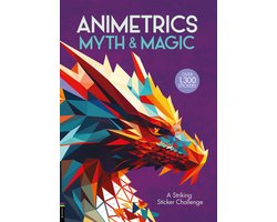 Omslag van Sticker by Number Geometric Puzzles- Animetrics Myth and Magic