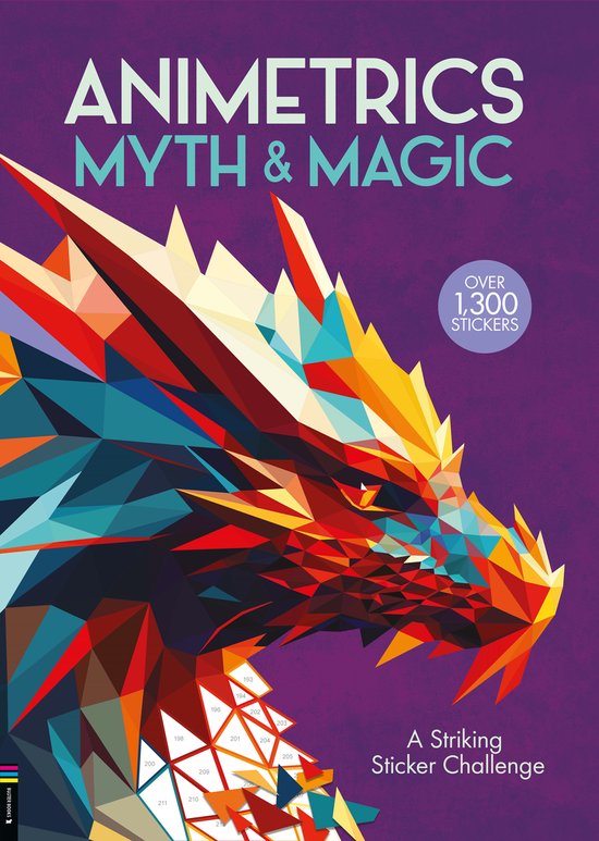 Sticker by Number Geometric Puzzles- Animetrics Myth and Mag ... - cover