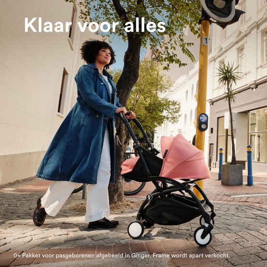 Stokke YOYO 6 Color Pack, Aqua - Alleen textiel: zitkussen, uitschuifbare luifel en achterzak met ritssluiting - Vereist YOYO-frame (apart verkrijgbaar