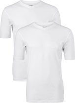 Casa Moda  T-shirts (2-Pack) - V-neck - wit -  Maat M