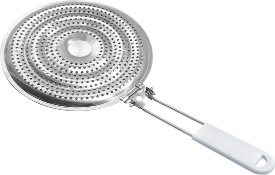 Purepeak Gaspitverkleiner - Inductieplaatje - Ø 20 cm - Inductie Adapter - Sudderplaat - RVS - Gasfornuis - Sudderplaatje