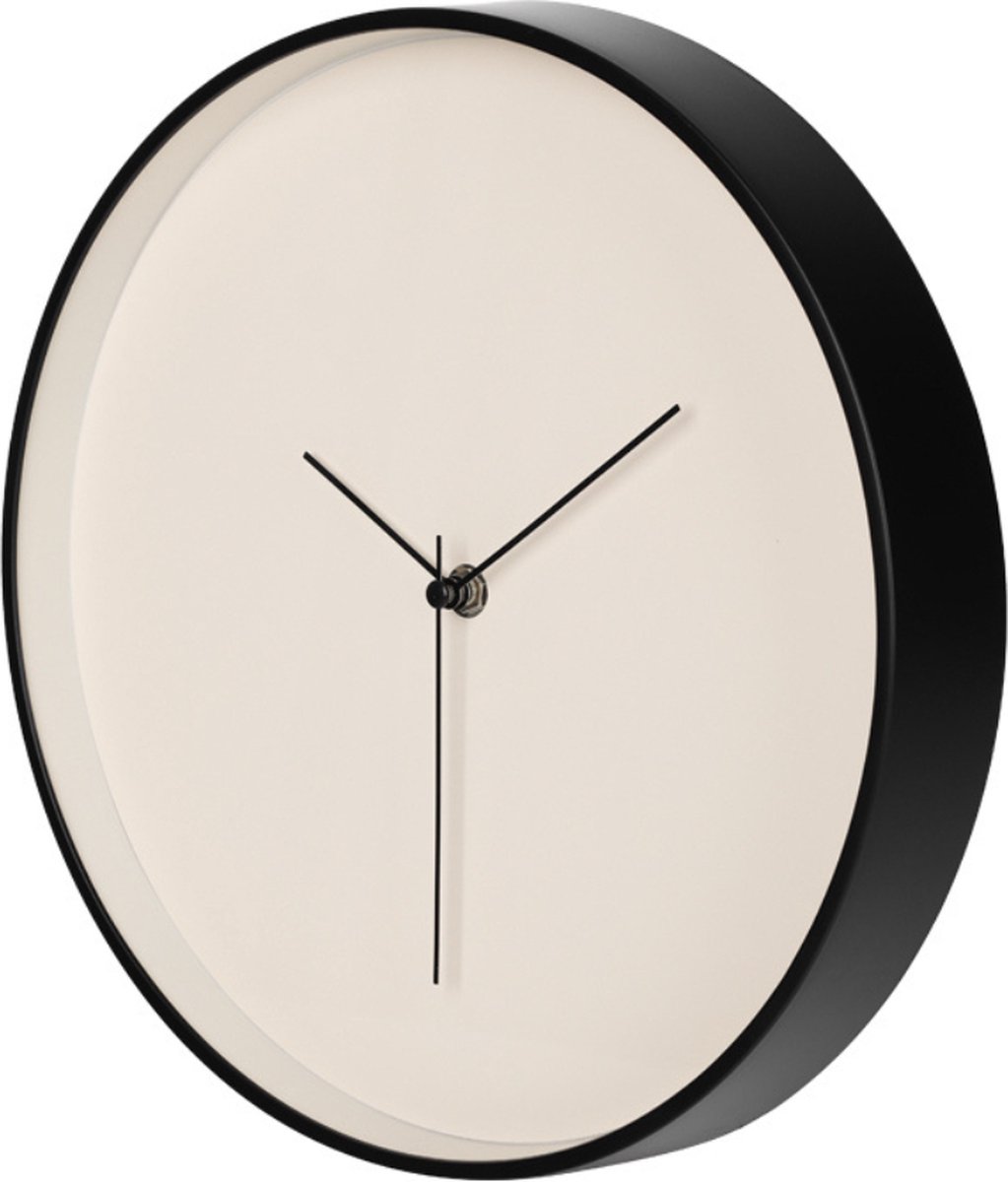 SensaHome Wandklok London - Minimalistisch Design Ronde Klok - Nordic Stijl - Ø30cm - Beige