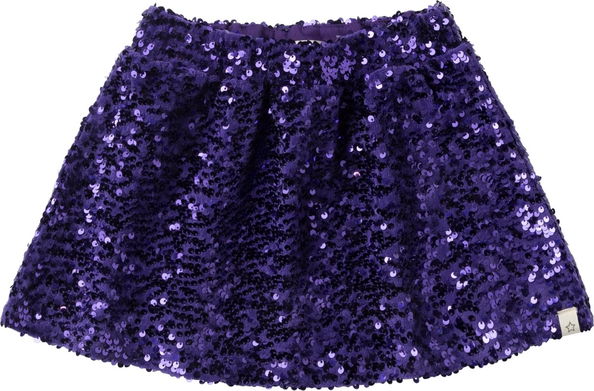 Your Wishes Sequin Mesh Wide Skirt Meisjes - Korte rok - Paars - Maat 92