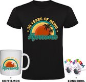 38 jaar Heren T-shirt + Koffiemok + Happy birthday bril - 38e verjaardag - feest - cadeau