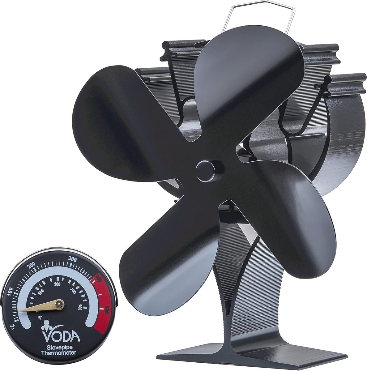 Warmteaangedreven kachelventilator voor houtkachel en open haard - Stroomloos en stil