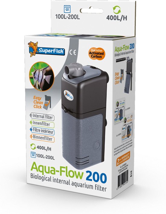 Foto: Superfish aquaflow dual action 200 aquariumfilter 400 l h