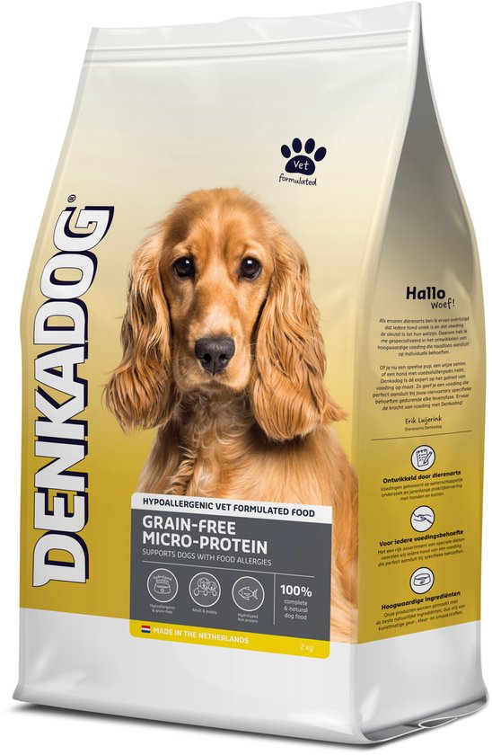 Denkadog Hondenvoer Graanvrij Micro-Protein - 2 kg