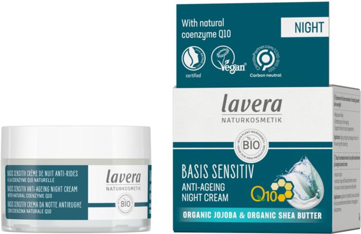 Lavera Basis Sensitive Q10 night cream 50 Milliliter