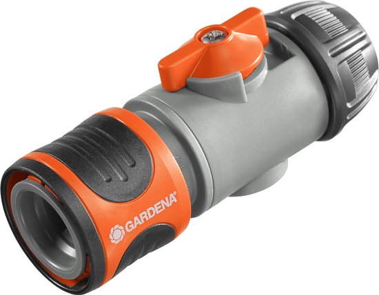 Slangstuk met reguleerventiel 1/2″ voor tuinslang 13 mm, waterdrukregelaar, Gardena tuinbesproeiing