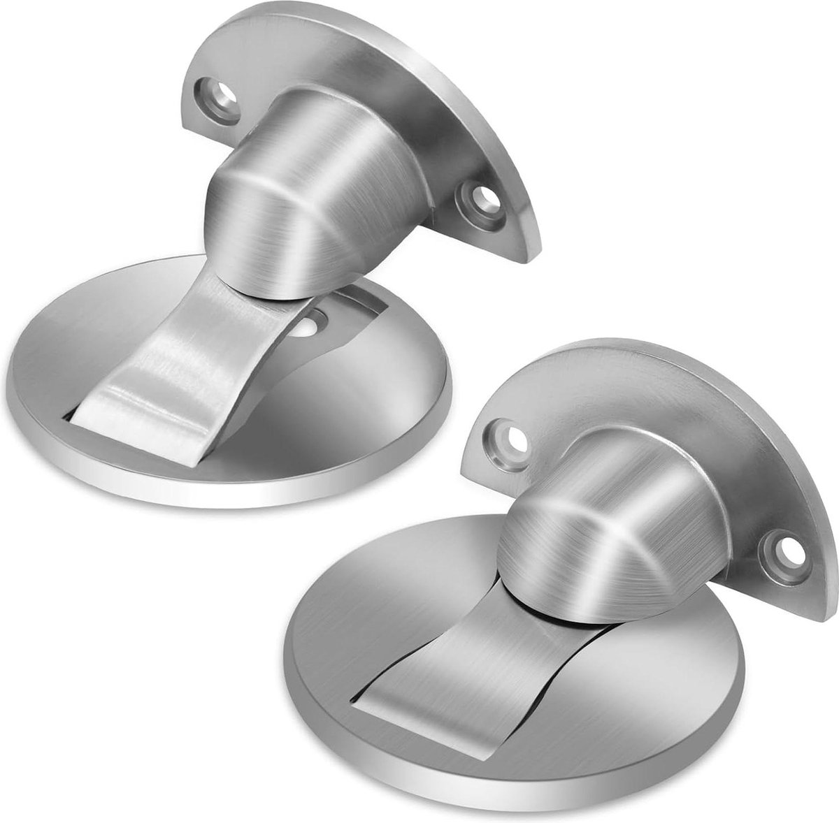 Vloersteun Deurstopper 2 Pack Onzichtbare Magnetische Deurstop Zware Duty - Zachte Deur Catch - Commerciële Grote Deurstopper - Roestvrijstalen Deurstop Voor Beveiliging
