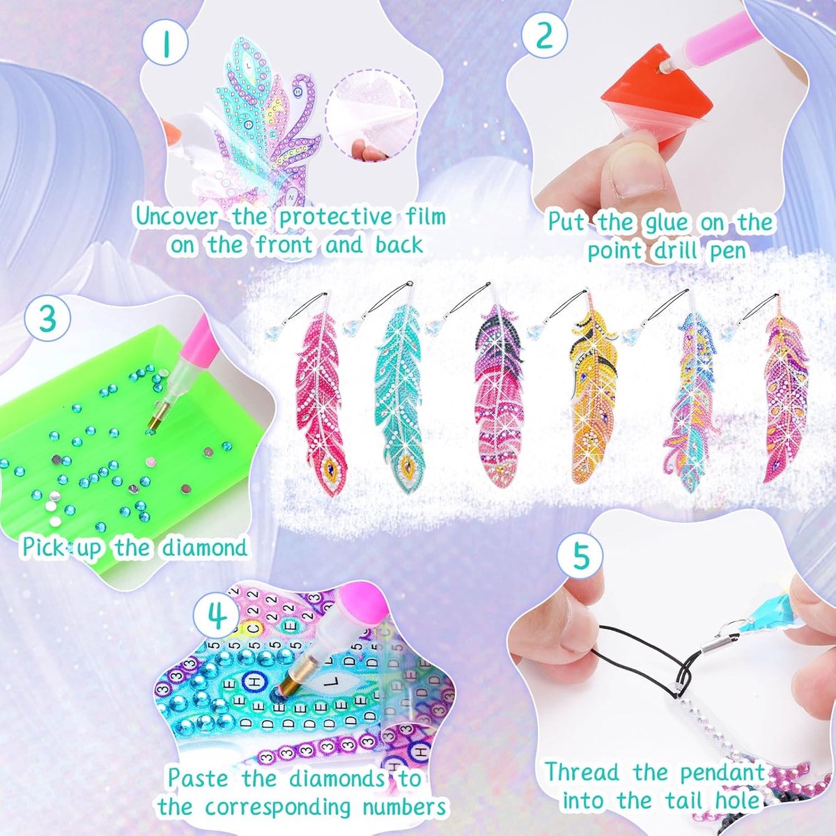 Kit De Bricolage Pour Filles De 6 à 10 Ans - 8 Marque-pages De