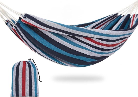 AMANKA XXL Stabhängematte 200x120 cm Braun - Doppelhängematte für 2