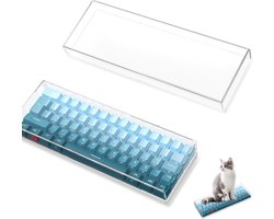 Toetsenbord Stofhoes Waterbestendig - Helder Acryl - Mechanische Gaming - Draadloos - Compatibel met K60 K61 GK61 SK61 K65 - 11.5 * 4.0 * 1.1 Inch - Compact Computer