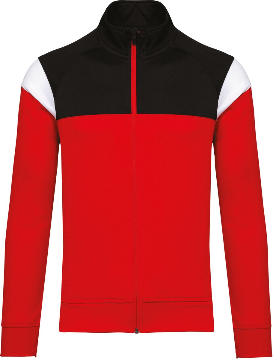 PROACT® Uniseks trainingsjasje met rits PA390 Sporty Zwart