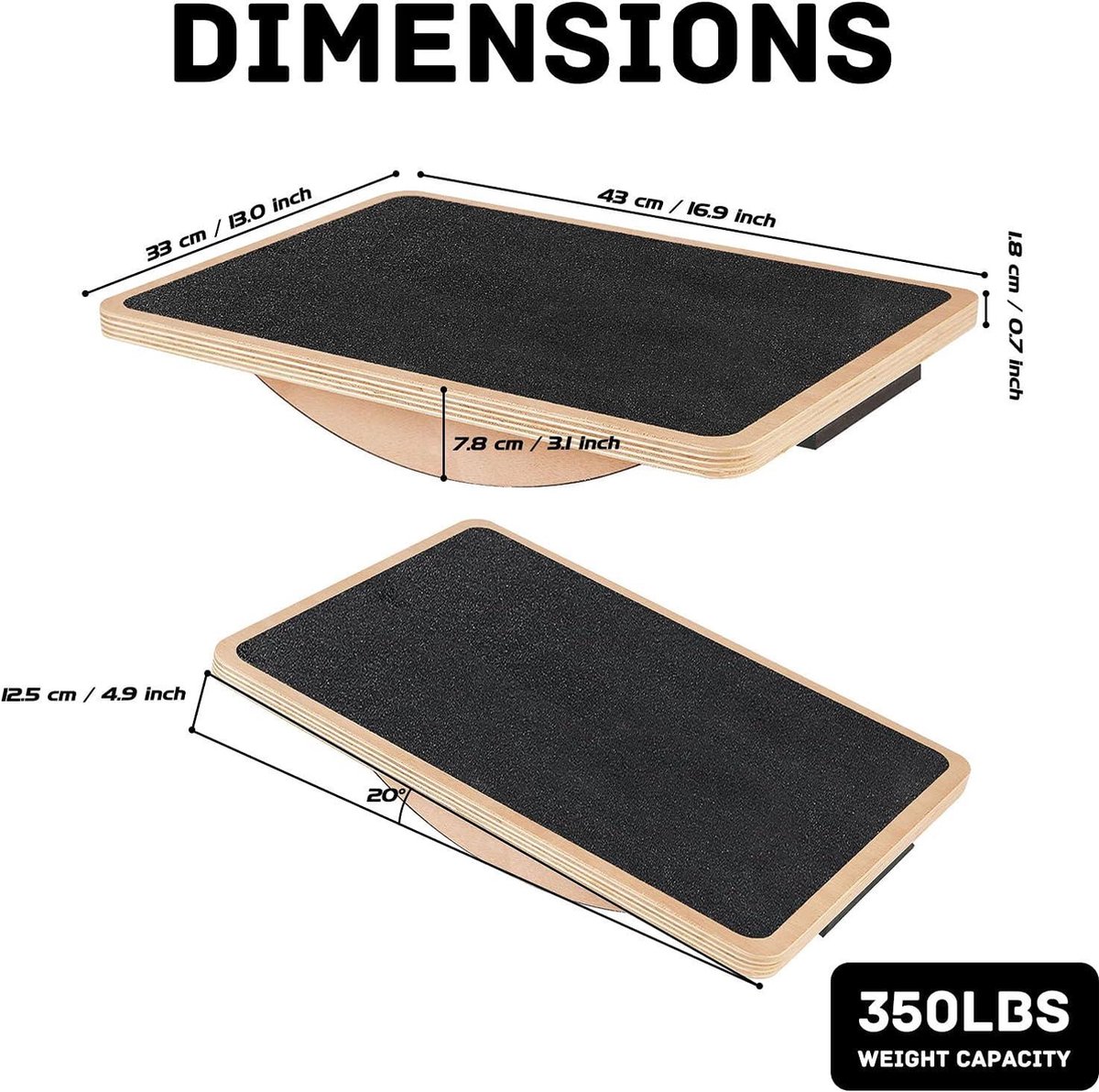 Balansbord Kind | Houten Balansplank Kind | Stapelstein | Steppingstone | De Splinter Hout