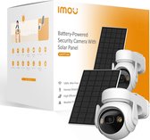 Imou Cell PT Lite Kit - Buitencamera - Bewakingscamera - 2K / 3MP resolutie - Draai- en kantelfunctie - 360° dekking - Oplaadbare accu - Inclusief zonnepaneel