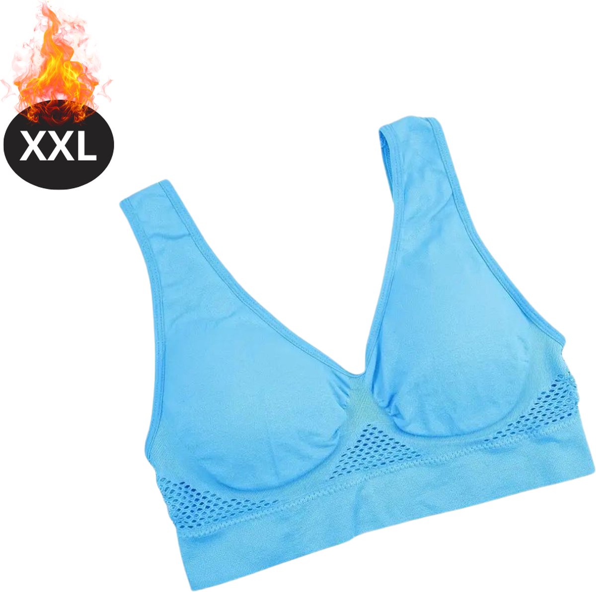 Livano BH Zonder Beugel - Zonder Bandjes - Push-up Bh's - Comfort Beha - Gemengd - Blauw