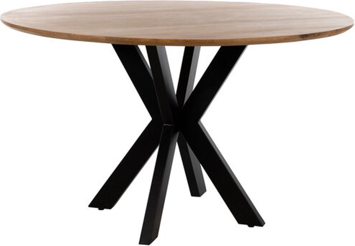 Eettafel Tokio rond mangohout smooth Ø130 cm - Naturel