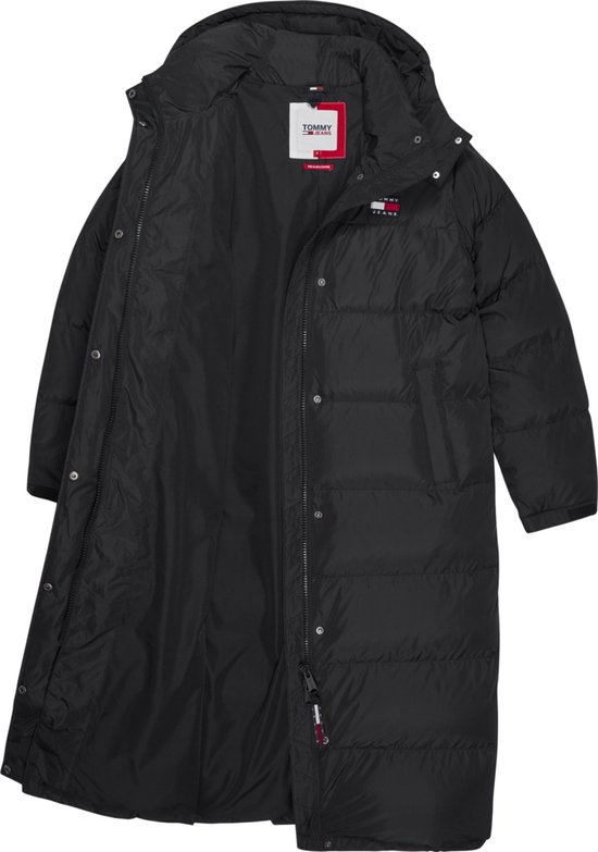 Tommy Jeans Dames Jas winter Alaska Long Puffer Jacket Zwart Maat M bol