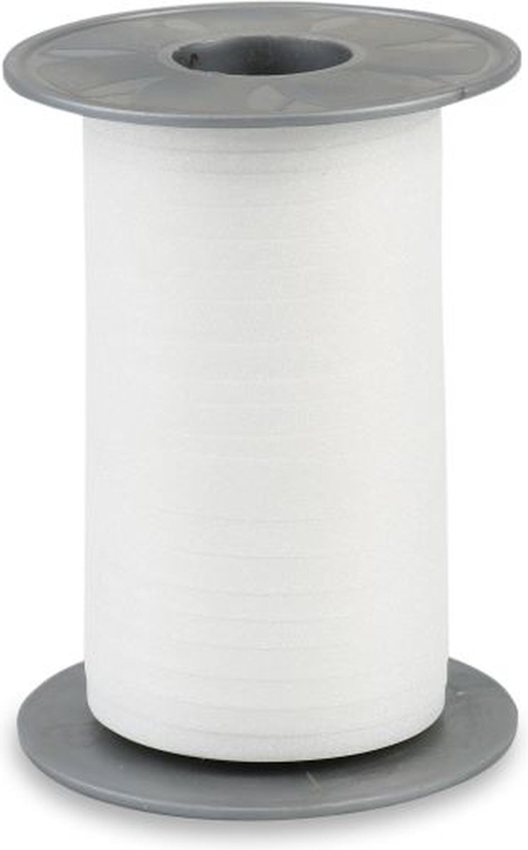 Krullint Glitter Wit – Cadeaulint - 10mm