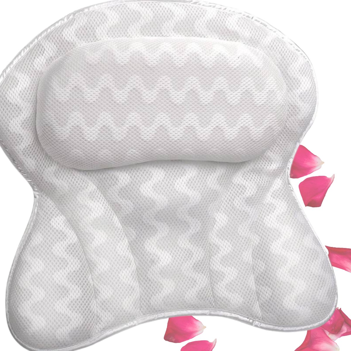 Goedkoopste Bovista Badkussen - Badkussens Voor In Bad - Nekkussen Bad - Hoofdsteun Bad - Antislip - Spa Kussen - Jacuzzi Accessoires - Grijs