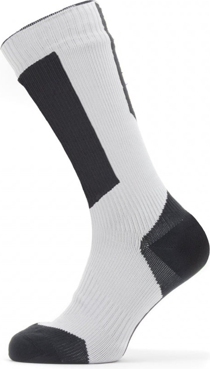 SEALSKINZ Runton waterdichte halflange sok voor koud weer met hydrostop | zwart | Large, Zwart, Large