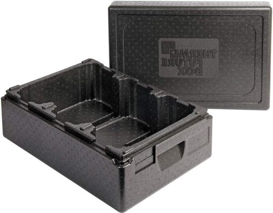 Thermo Future Box 80 l lunchbox, thermobox, koelbox, transportbox, warmhoudbox en isolatiebox met deksel, 68,6 x 48,5 cm, dinerbox, thermobox van EPP (geëxpandeerd polypropyleen