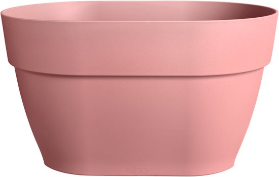 Elho Vibia Campana Flower Bridge 40 - Plantenbak voor Balkon Railing - 100% Gerecycled Plastic - Ø 39.0 x H 22.0 cm - Poederroze