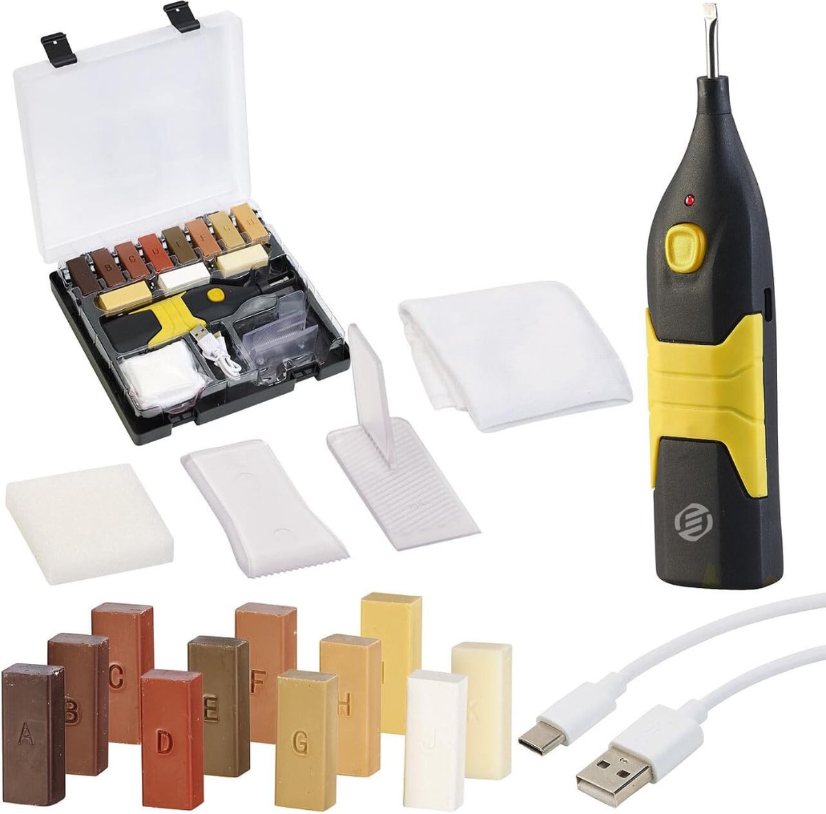 Equivera Laminaat Reparatieset - Laminaat Repareren - Meubel Reparatie - Meubel Reparatieset - Laminaatwax - Laminaat Was - Laminaat Wax - Laminaat Wax Reparatie