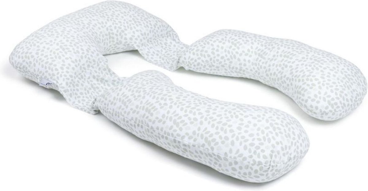 Goedkoopste Doomoo Maxxy - XXL Zwangerschapskussen - Premium vezelvulling voor optimale ondersteuning en comfort - Bio katoen - Mini Leaves Green