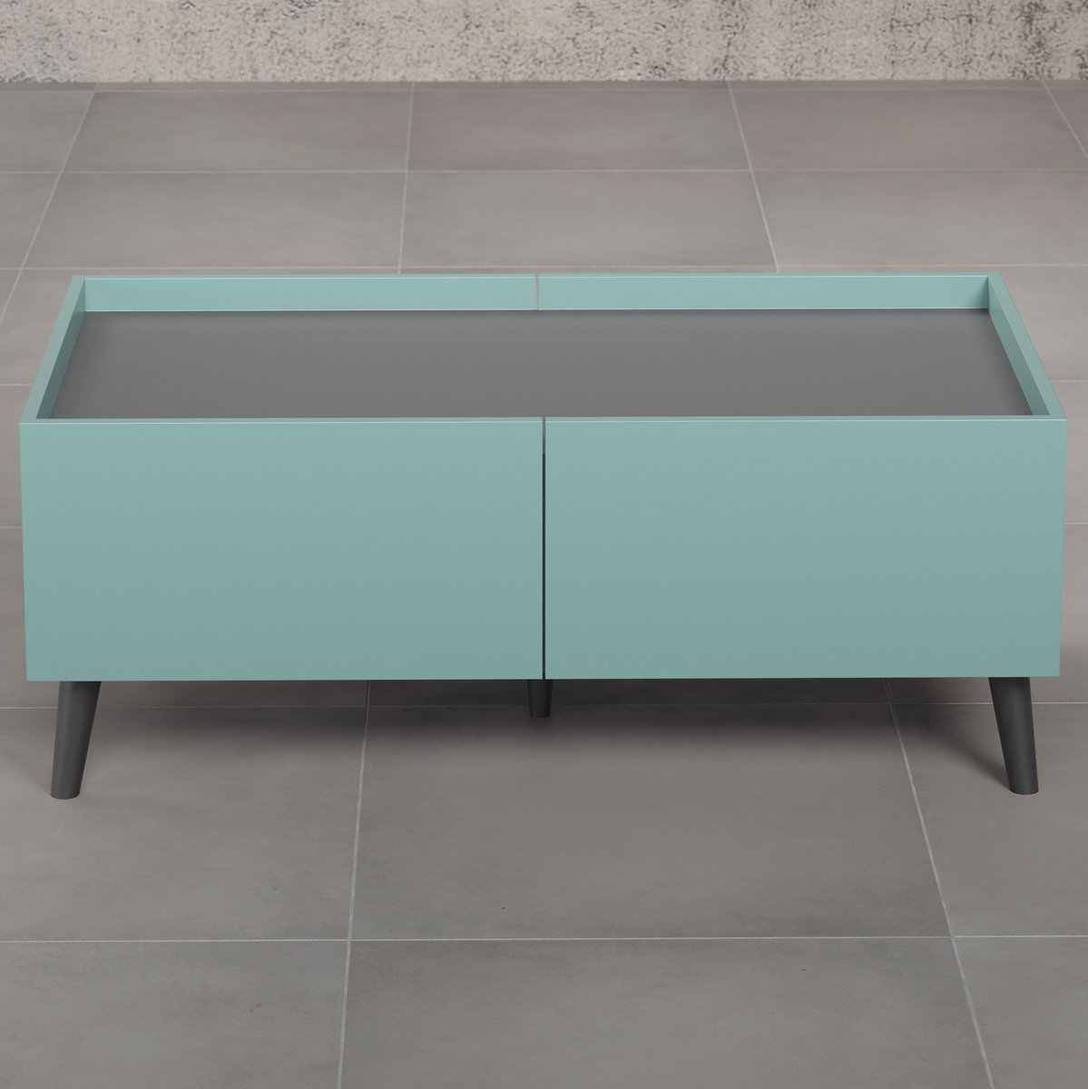 Salontafel Melton | 110 X 60 X 44 Cm | Anthracite Blue