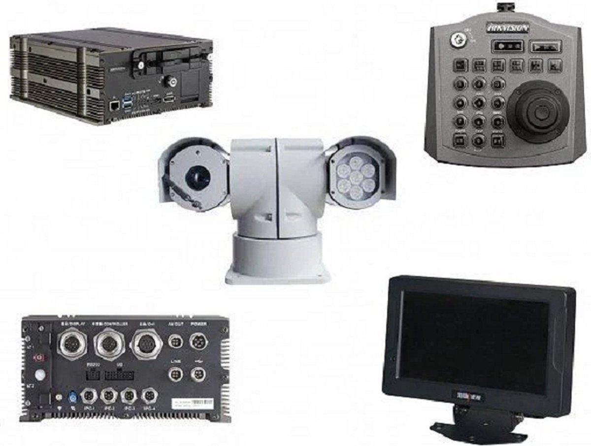 Hikvision® Mobile Surveillance System – Comprehensive All-Weather Solution with 1080p Video Recorder, 30x Zoom PTZ, Manual Joystick Control, and 7 Touchscreen Display