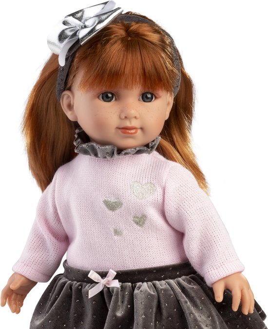 Llorens pop Nicole met rood steil haar 35 cm van Llorens — afbeelding 5