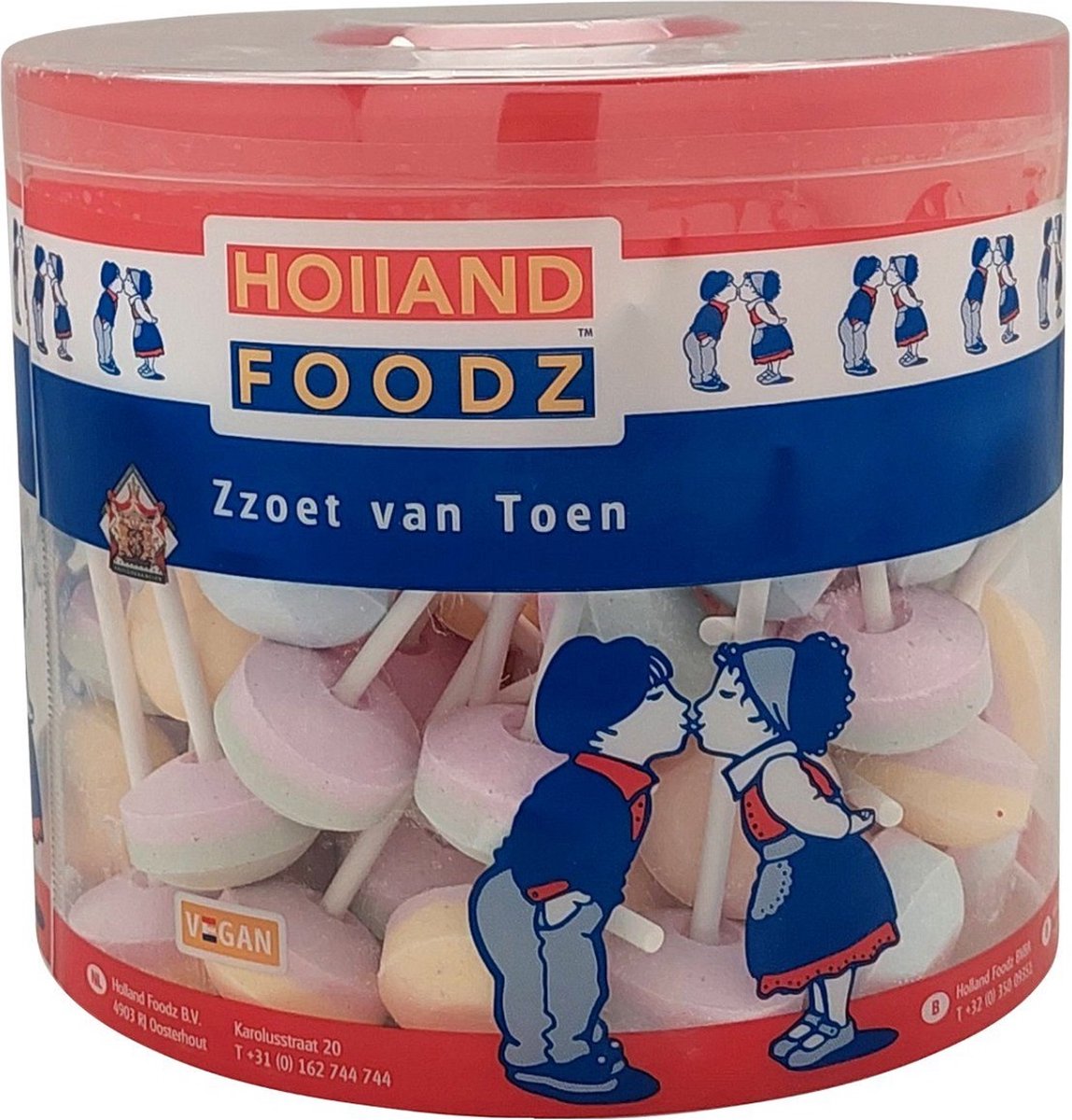 Holland Foodz - Dubbele Lolly's - Silo 80 stuks - Oud Hollands Snoep