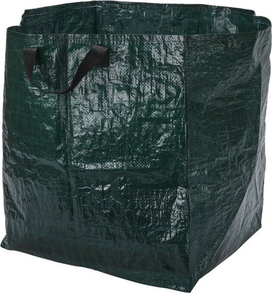 Progarden Tuinafvalzak - 2x - opvouwbaar - groen - 75 liter - bladeren opruimen van ProGarden — afbeelding 4
