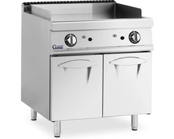 Gas grillplaat - 12 kW - glad - 50 - 300 °C - propaan / LPG / natuurlijk gas - Royal Catering