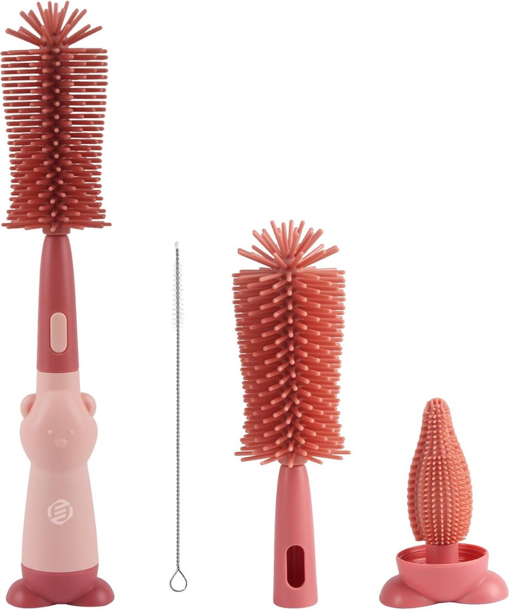 Goedkoopste Equivera Flessenborstel - Flessenborstel Baby - Flessenreiniger - Flessen Borstel - Flesvoedingaccessoires - Babyaccessoires