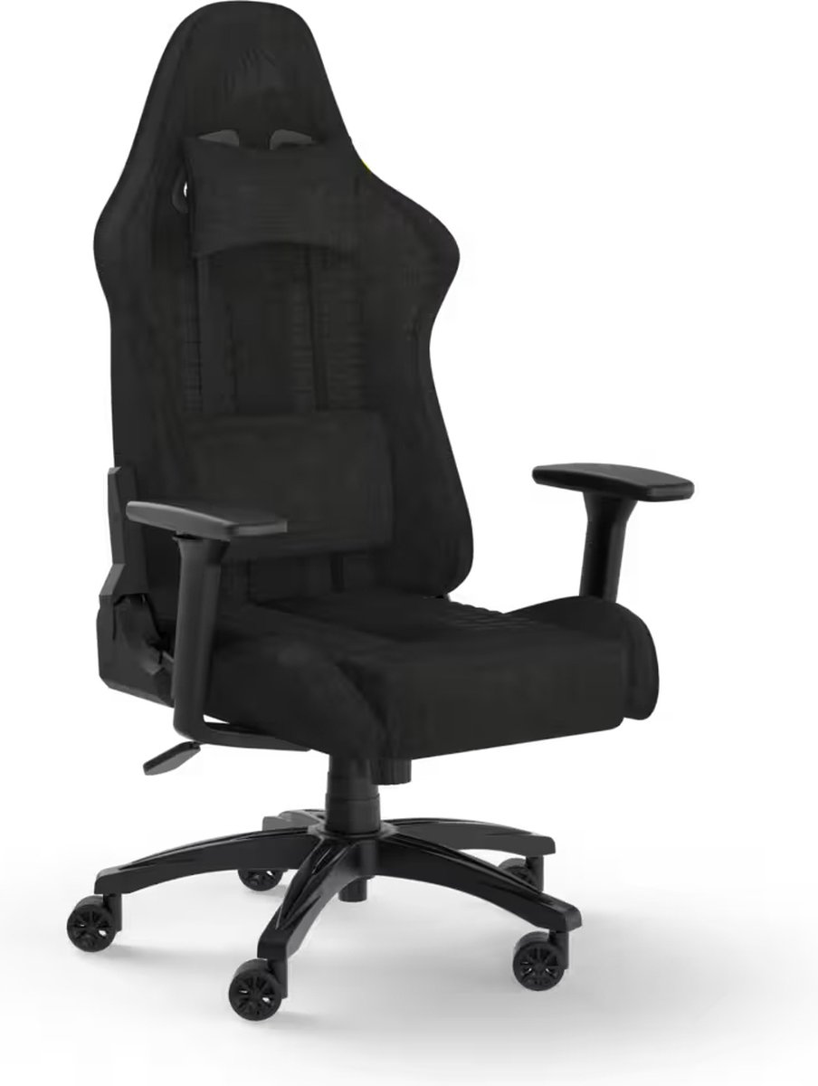Corsair TC100 - Relaxed Gaming Stoel - Stoffen - Zwart/Grijs