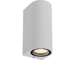 Lucide ZARO - Wandspot / Wandlamp Binnen/Buiten - 2xGU10 - IP65 - Wit