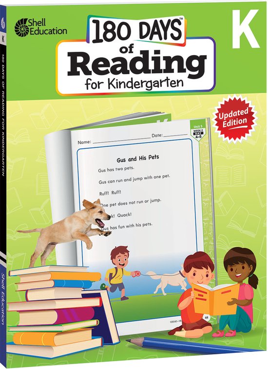 180 Days of Practice- 180 Days™: Reading for Kindergarten, ... - cover