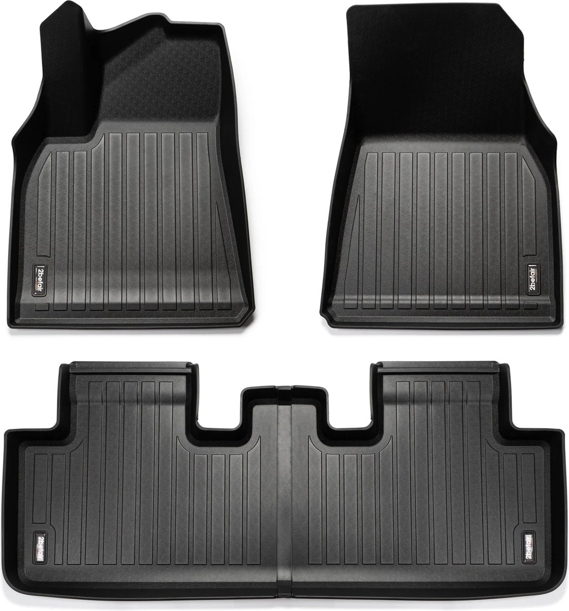 Tesla Model Y Premium Vloermatten All Weather Rubber Premium Interieur Set - Accessoires