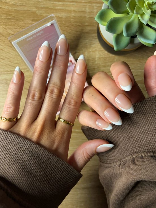 240 Faux Ongles Français Naturels Avec Autocollants - Court, Carré, Rouge Scintillant