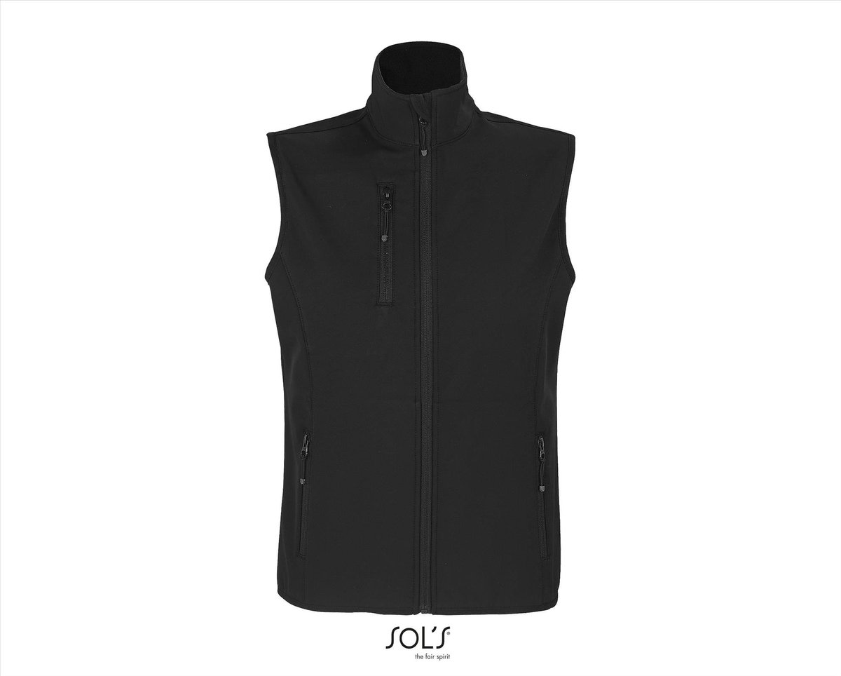 SOL'S Women´s Falcon Zipped Softshell Bodywarmer L03826 - Black - 3XL