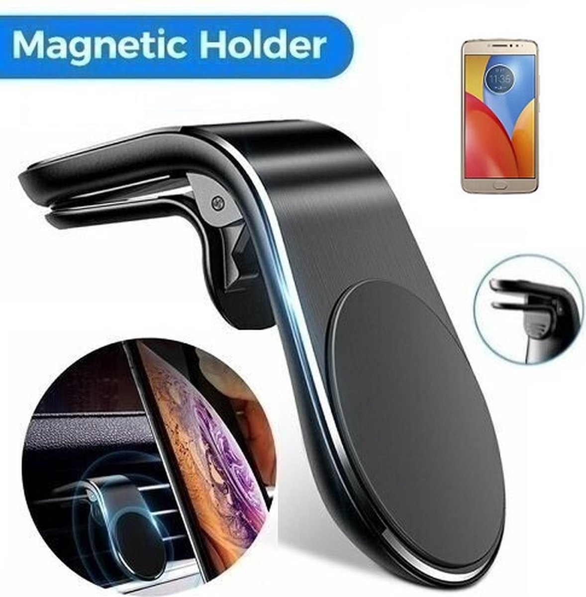 Motorola Moto E4 Plus Magnetische Autohouder