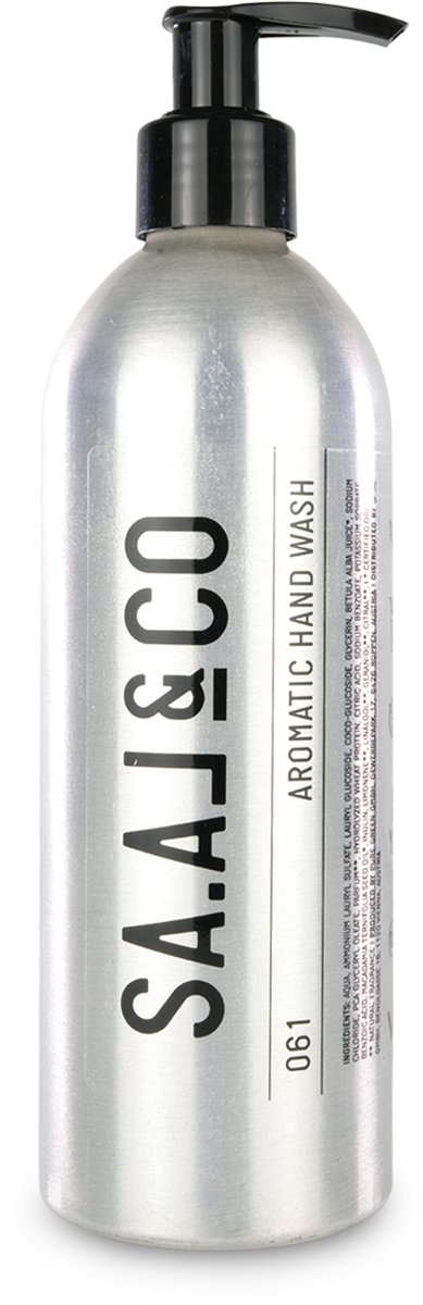 SA.AL&CO Aromatic Hand Wash – Unisex Vegan Vloeibare Handzeep – Hydrateert & Kalmeert – met Macadamianotenolie & Muntthee – 350ml