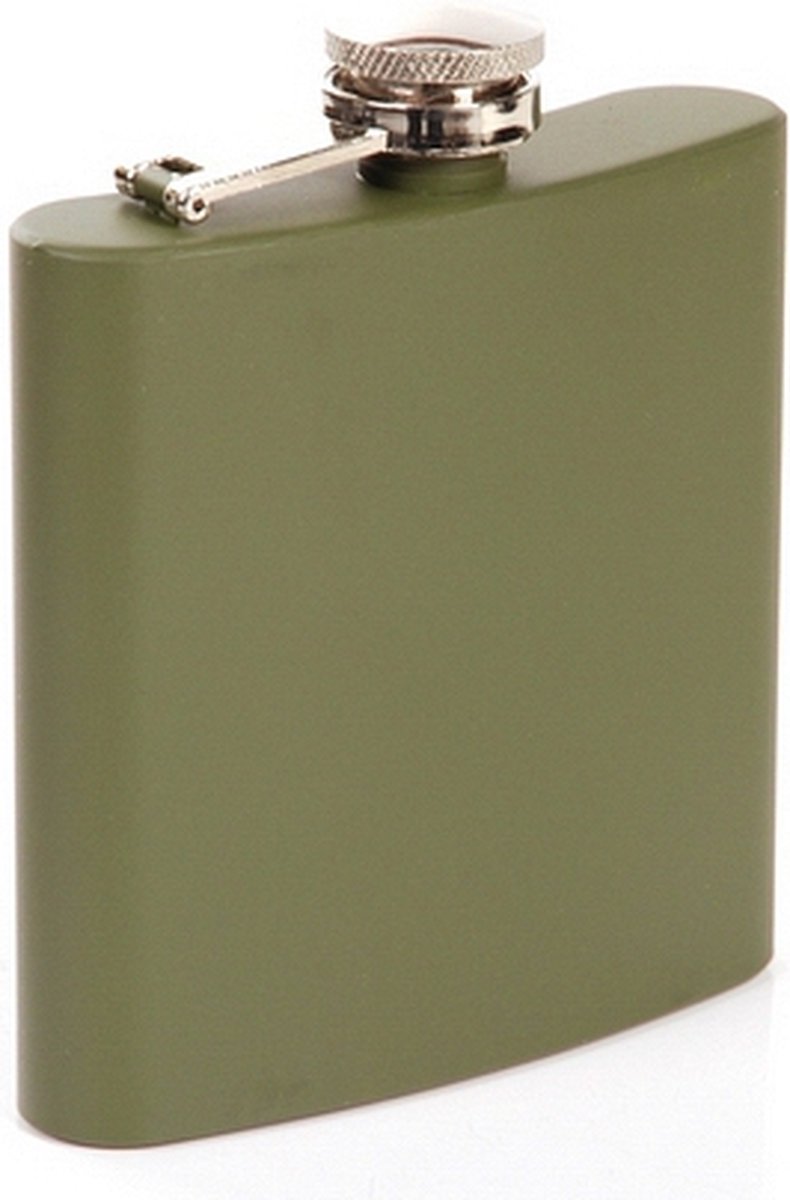 Legergroene heupfles 180 ml