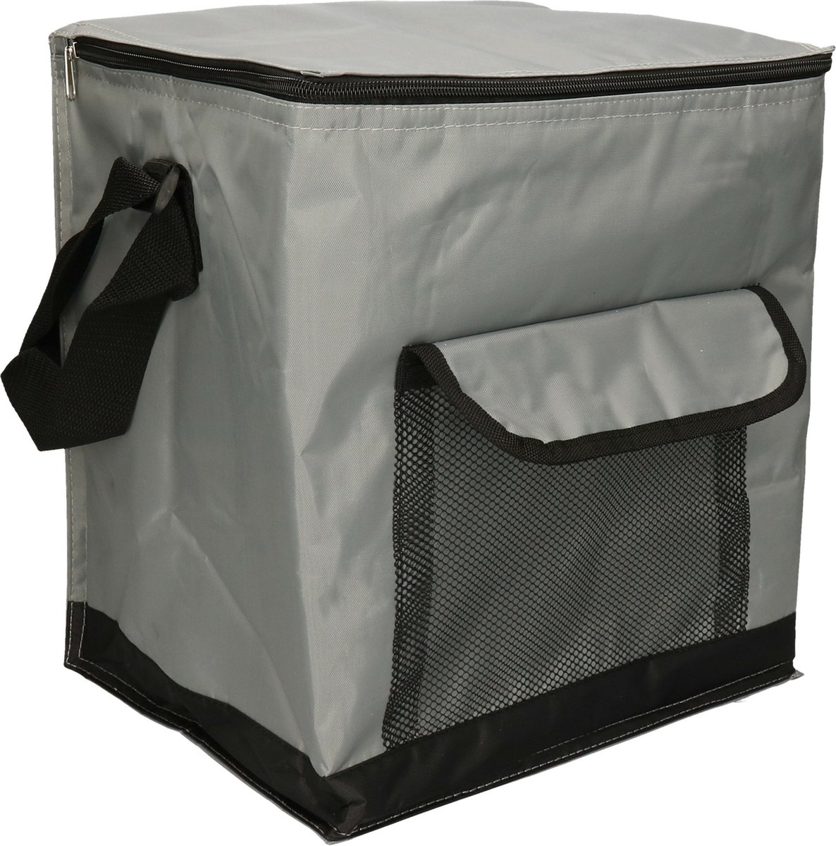 Leknes koeltas model Salou - Medium Size strand/camping - 31 x 23 x 33 cm - 2 vakken - grijs
