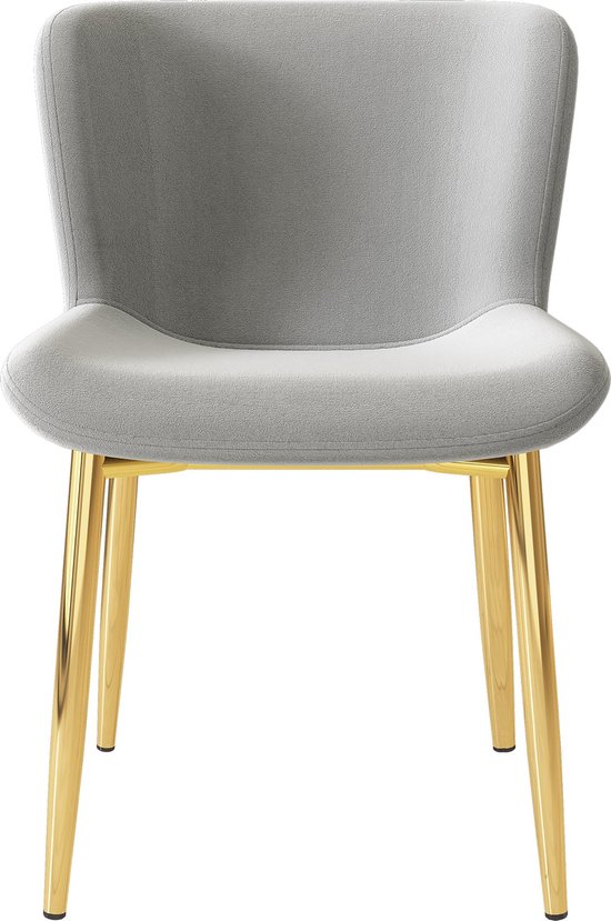 Set Van 4 Vintage Eetkamerstoelen Met Suède Beklede Rugleuningen En Metalen Poten Voor Keuken Woonkamer Slaapkamer En Kantoor Bruin
