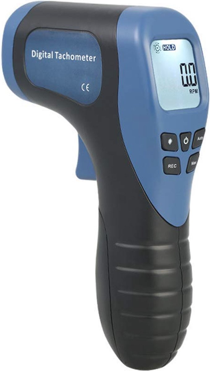 Digitale Laser Snelheids- en Toerentalmeter - Handheld, Contactloos, voor Motoren en Machines