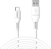 Accezz Kabel - USB C naar USB A Kabel - 2 meter - USB C Oplader Kabel - Wit